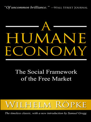 cover image of Humane Economy